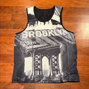 Ring of Fire Black and White Graphic Tank